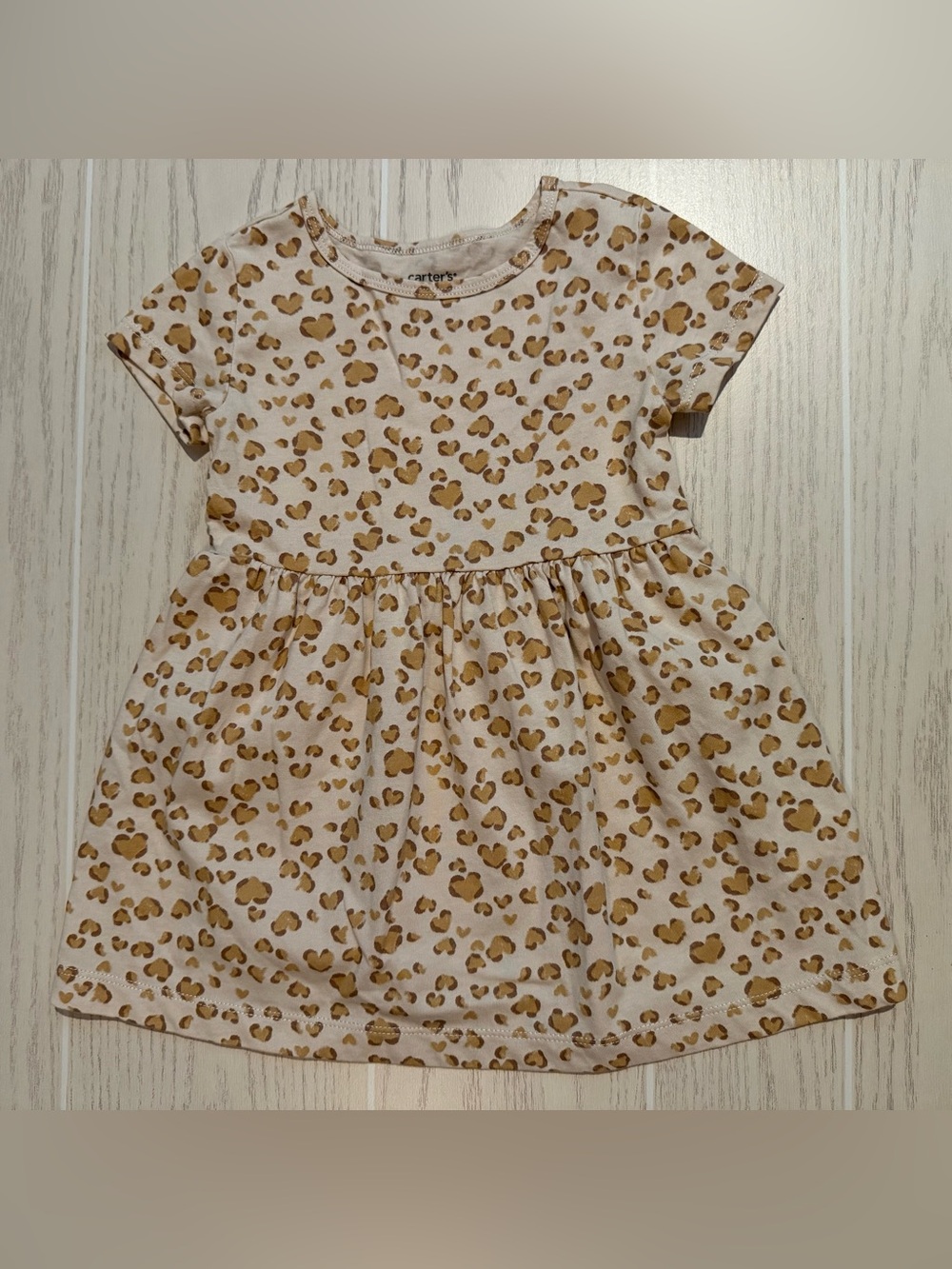 Old Navy & Carter’s Toddler Girl Dress Bundle 3-Piece 2T Floral Leopard Striped - Picture 6 of 13